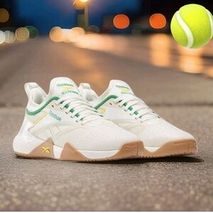 Reebok Women's Nano Court - Size 7.5 - 100225420 - Chalk / Alabaster - Green NEW